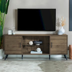 Mobile TV a 2 ante stile moderno di metà secolo, 152 cm