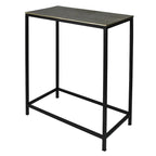 Set di tre tavolini a incastro in ottone, alluminio nero e ferro - 11,5' X '26' X '21