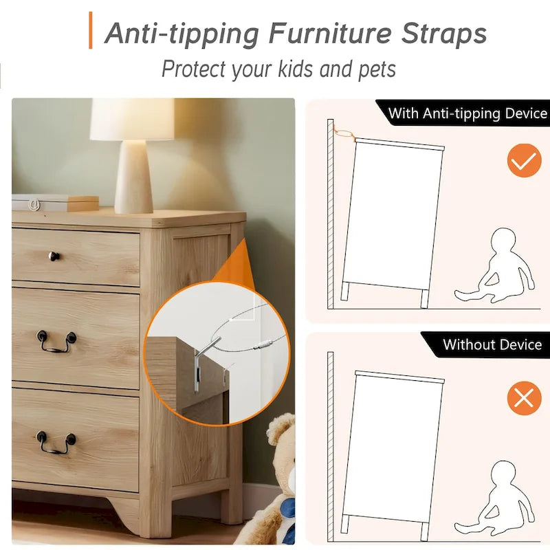 Mobile porta TV in stile rustico con 6 cassetti per TV fino a 55 pollici, mobile da intrattenimento in legno con contenitore