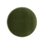 Poggiapiedi rotondo imbottito Edward 17.5 con frange Gold Bullion