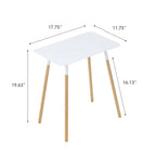 Tavolino in acciaio, portata 10 kg, montaggio minimo - L 30 x P 45 x H 50 cm