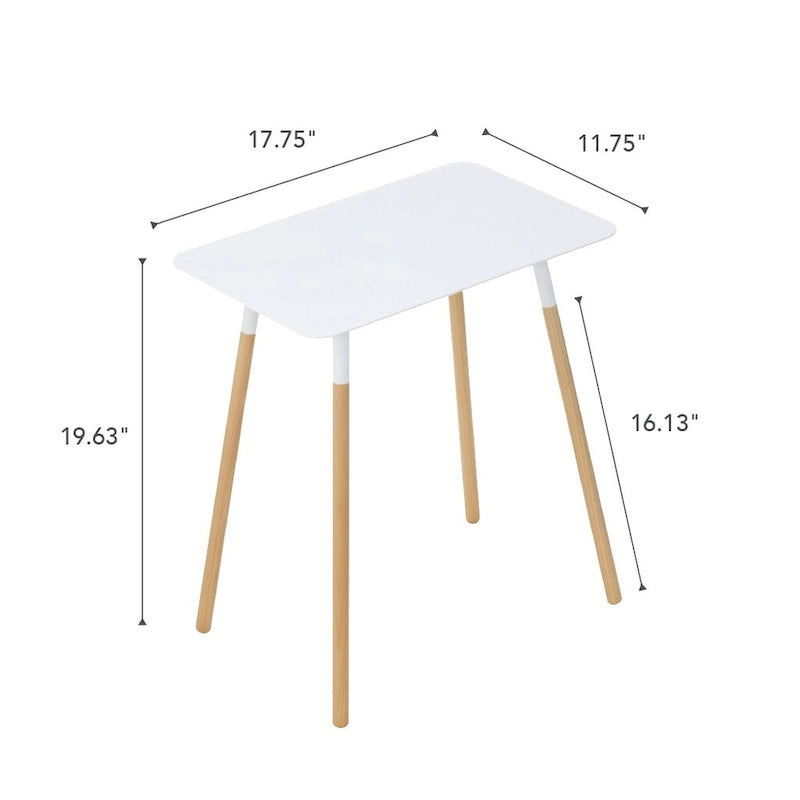 Tavolino in acciaio, portata 10 kg, montaggio minimo - L 30 x P 45 x H 50 cm