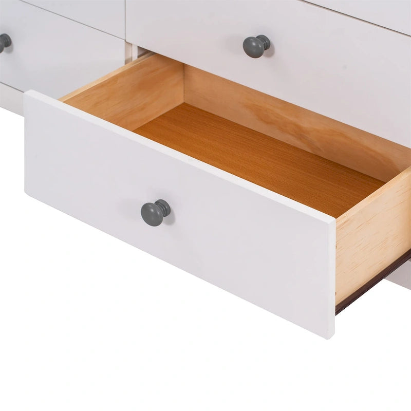 Cassettiera Comodino in Legno per Cameretta con 6 Cassetti Contenitori