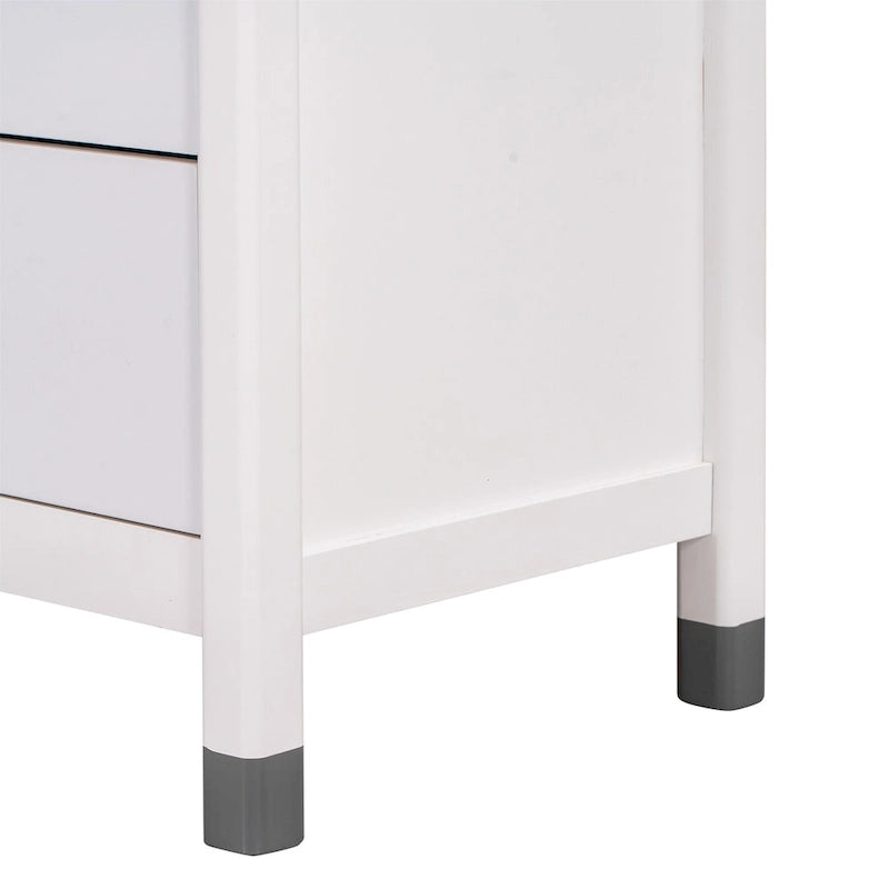 Cassettiera Comodino in Legno per Cameretta con 6 Cassetti Contenitori