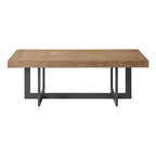 Tavolino da caffè ampio Eden 52 con base in metallo, Rustic Dune