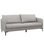 Divano a 2 posti moderno 76 con gambe in metallo grigio