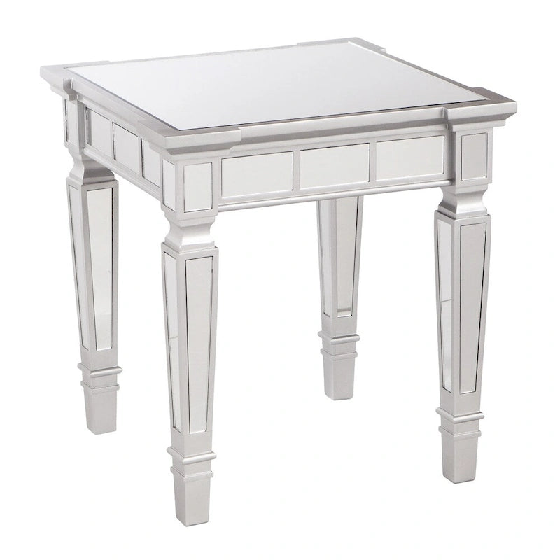 Tavolino quadrato specchiato Glam