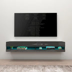 Mobile TV sospeso a parete da 71 pollici con luci LED