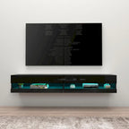 Mobile TV sospeso a parete da 71 pollici con luci LED