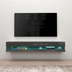 Mobile TV sospeso a parete da 71 pollici con luci LED