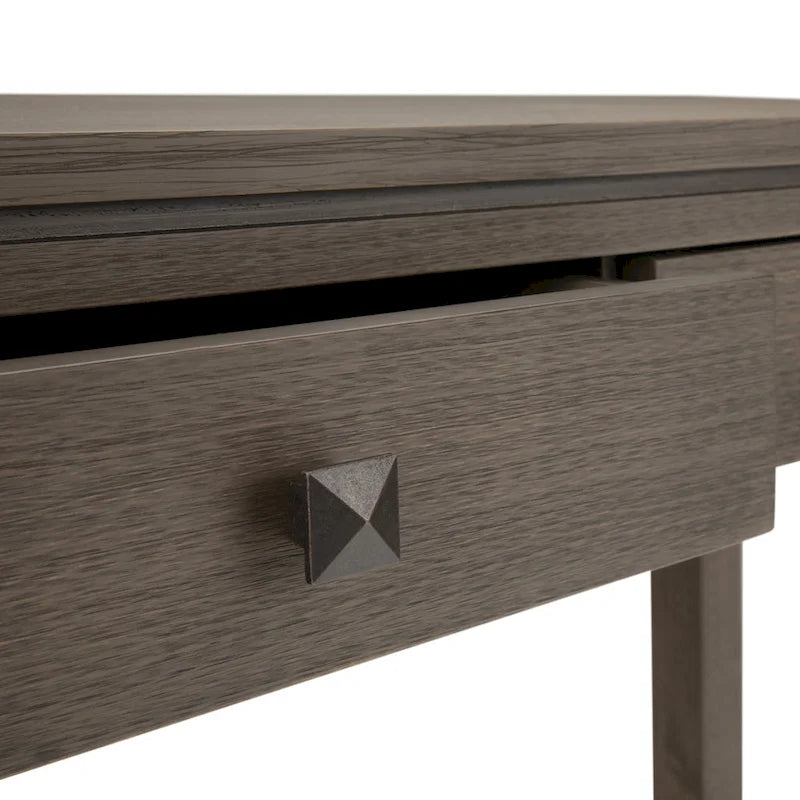 Consolle contemporanea in legno massello, larghezza 38 pollici
