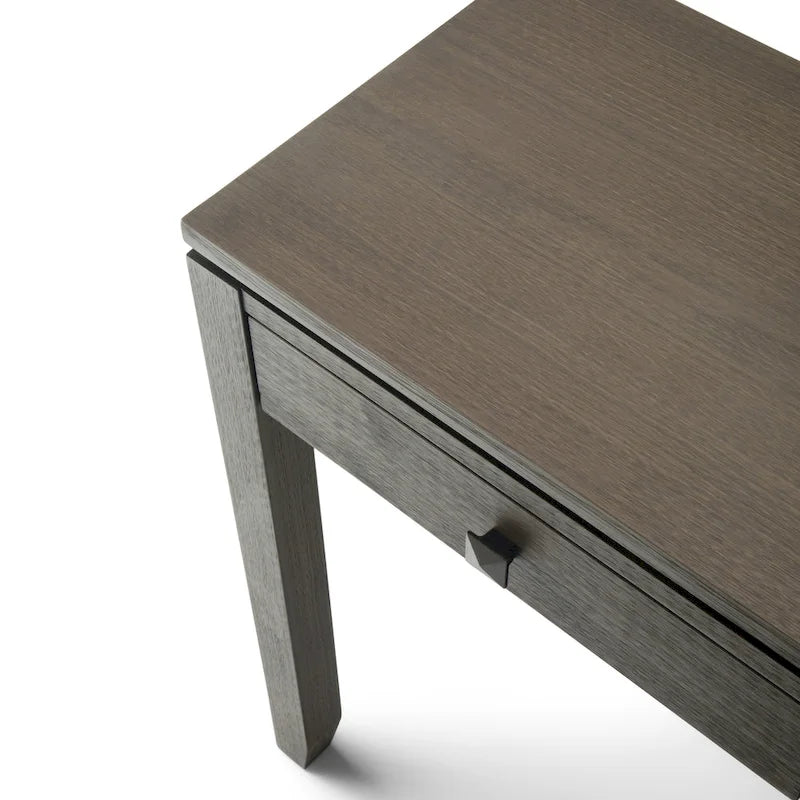 Consolle contemporanea in legno massello, larghezza 38 pollici