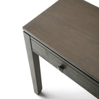 Consolle contemporanea in legno massello, larghezza 38 pollici