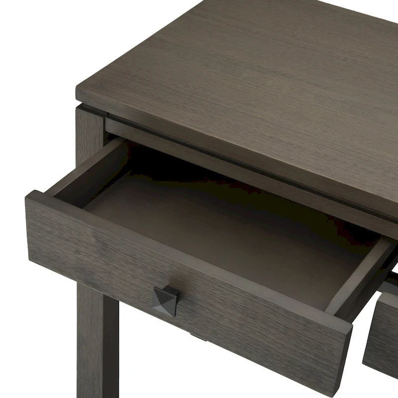 Consolle contemporanea in legno massello, larghezza 38 pollici