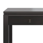 Consolle contemporanea in legno massello, larghezza 38 pollici