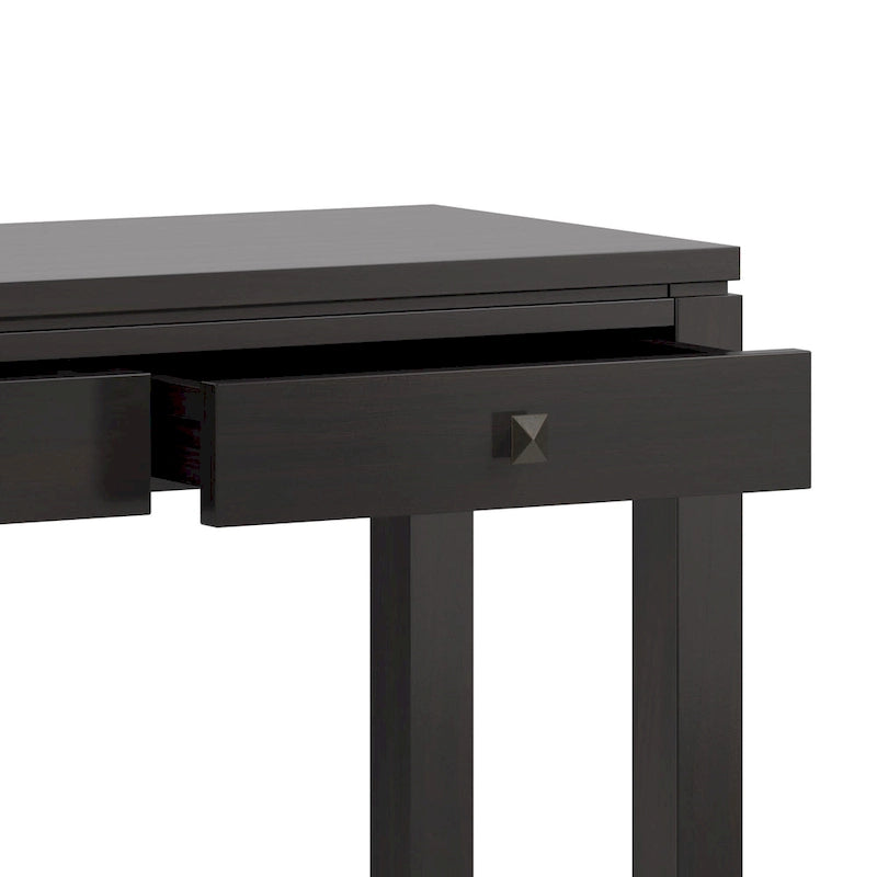 Consolle contemporanea in legno massello, larghezza 38 pollici