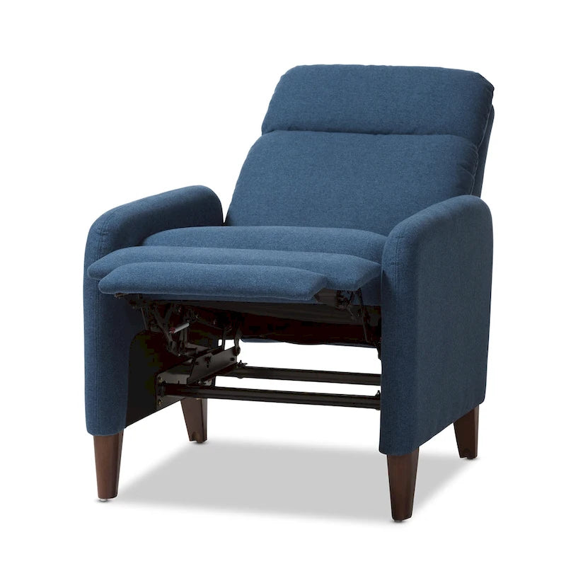 Poltrona Reclinabile in Tessuto Mid-Century