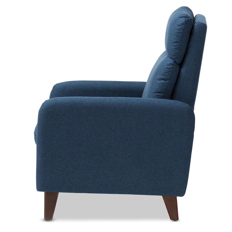 Poltrona Reclinabile in Tessuto Mid-Century