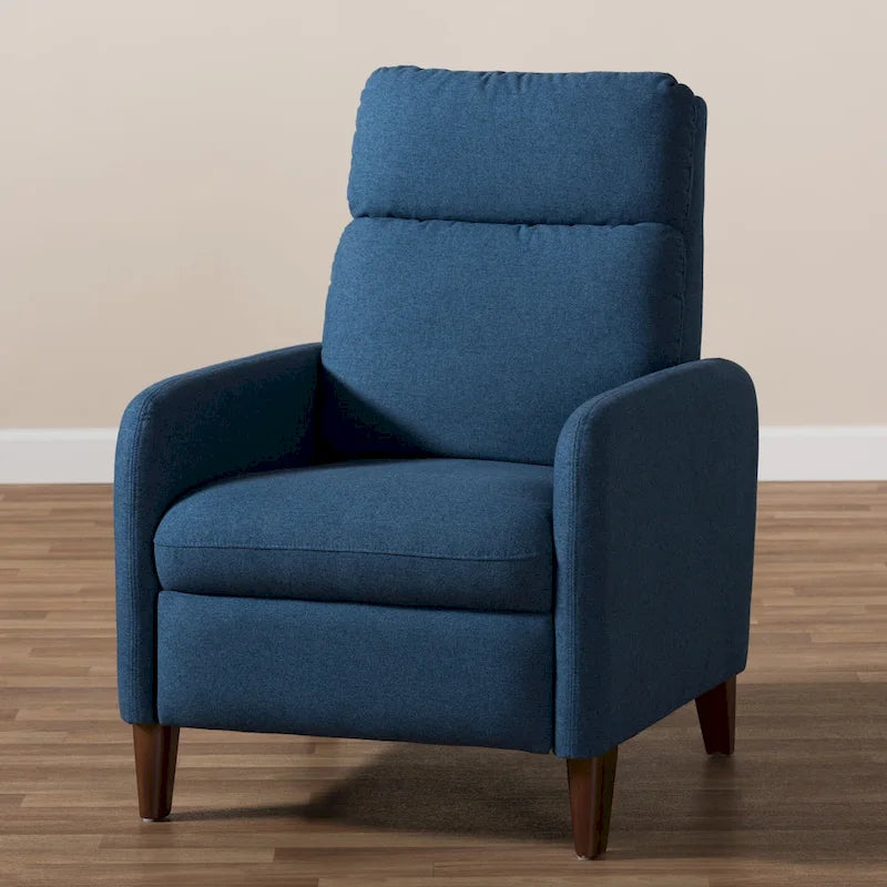Poltrona Reclinabile in Tessuto Mid-Century