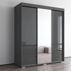 Armadio moderno a 3 ante Monaco da 180 cm con specchio