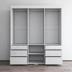 Armadio moderno a 3 ante Monaco da 180 cm con specchio