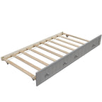 Divano Letto Singolo in Legno con 2 Cassetti / Letto Estraibile, Divano Letto per Camera da Letto Soggiorno, Nessuna Rete a Molle Necessaria