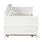 Divano Letto Singolo in Legno con 2 Cassetti / Letto Estraibile, Divano Letto per Camera da Letto Soggiorno, Nessuna Rete a Molle Necessaria