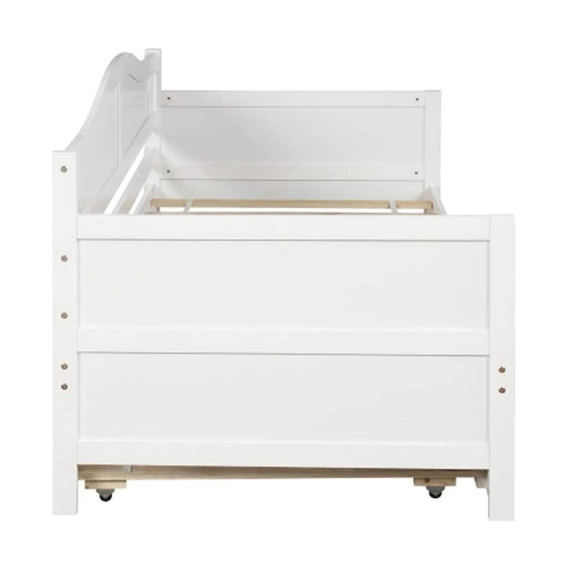 Divano Letto Singolo in Legno con 2 Cassetti / Letto Estraibile, Divano Letto per Camera da Letto Soggiorno, Nessuna Rete a Molle Necessaria