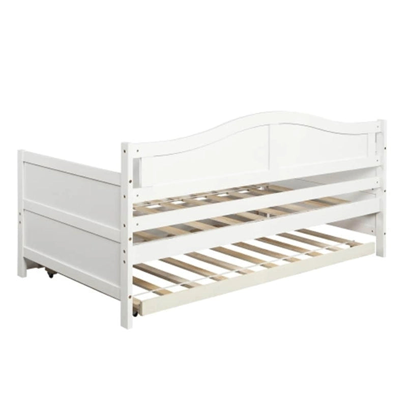 Divano Letto Singolo in Legno con 2 Cassetti / Letto Estraibile, Divano Letto per Camera da Letto Soggiorno, Nessuna Rete a Molle Necessaria
