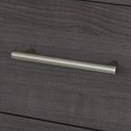 Scrivania a L Somerset 72W con credenza, armadietto e libreria in grigio