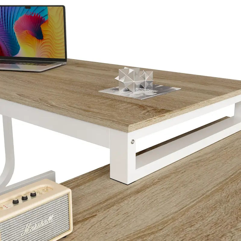 Scrivania ad angolo per computer da 55" - Postazione di lavoro con cassetti - 5 colori grandi