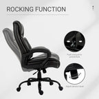 Sedia da Ufficio Direzionale Grande e Alta 400 libbre Sedia da Scrivania per Computer con Schienale Alto in Pelle PU, Imbottitura Ergonomica