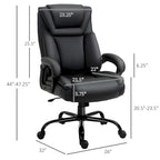 Sedia da Ufficio Direzionale Grande e Alta 400 libbre Sedia da Scrivania per Computer con Schienale Alto in Pelle PU, Imbottitura Ergonomica
