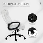 Sedia da Ufficio Direzionale Grande e Alta 400 libbre Sedia da Scrivania per Computer con Schienale Alto in Pelle PU, Imbottitura Ergonomica
