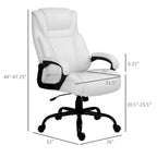 Sedia da Ufficio Direzionale Grande e Alta 400 libbre Sedia da Scrivania per Computer con Schienale Alto in Pelle PU, Imbottitura Ergonomica
