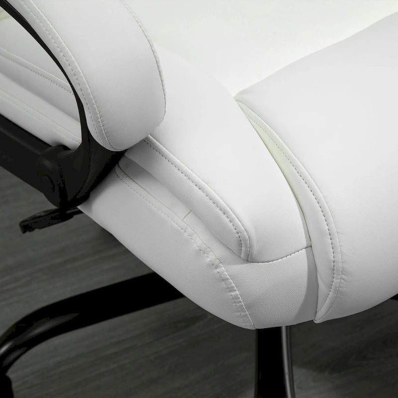 Sedia da Ufficio Direzionale Grande e Alta 400 libbre Sedia da Scrivania per Computer con Schienale Alto in Pelle PU, Imbottitura Ergonomica