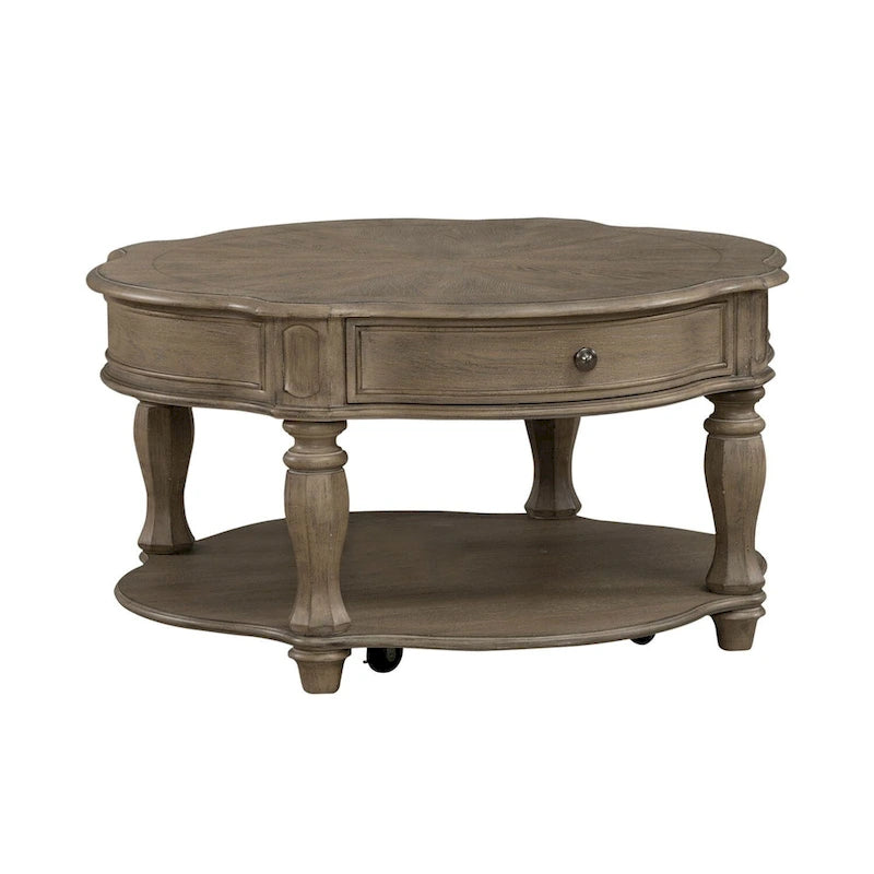 Tavolino rotondo Magnolia Manor Weathered Bisque