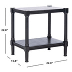 Tavolino rettangolare - 22 L x 15,8 P x 22,8 H - 22Lx16Px23H