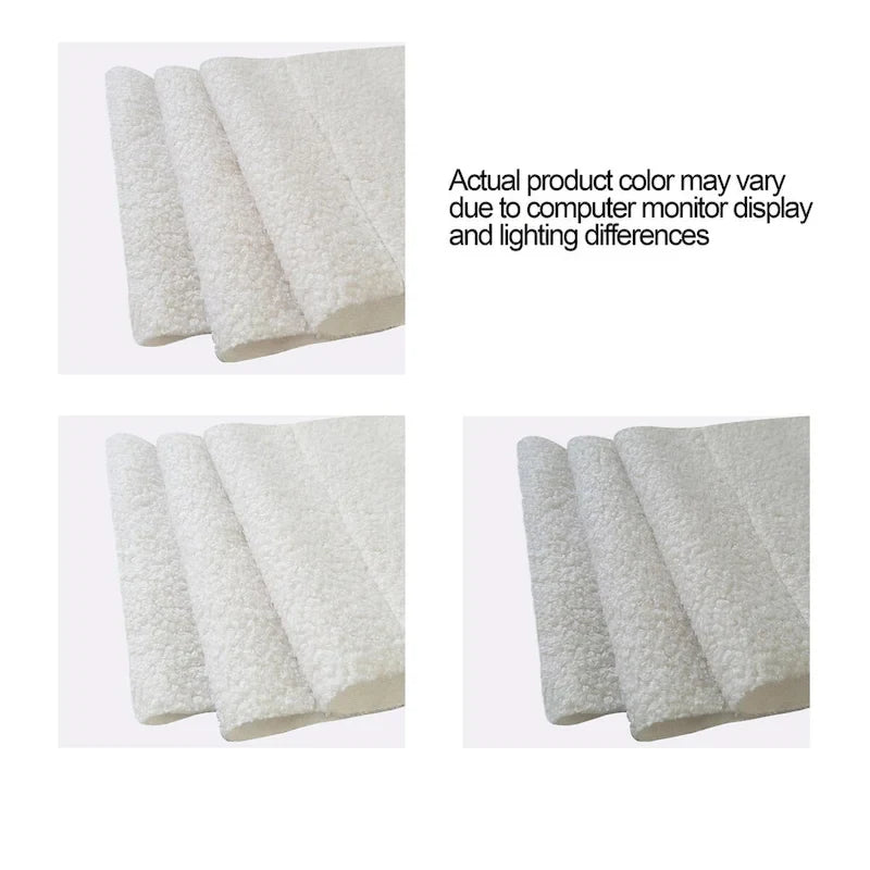 Letto con piattaforma imbottito in bouclé Queen Size con cassetto