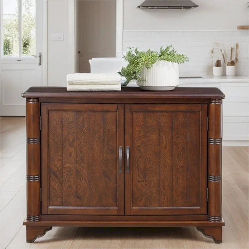Tavolo da divano in legno retrò da 40" con ripiano portaoggetti regolabile