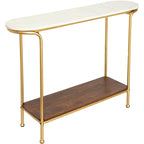 Consolle moderna Micheale Marble Mixed Media - 30A x 43L x 11P