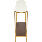 Consolle moderna Micheale Marble Mixed Media - 30A x 43L x 11P
