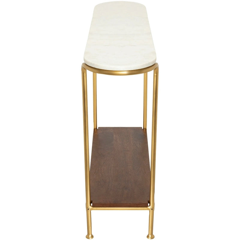 Consolle moderna Micheale Marble Mixed Media - 30A x 43L x 11P