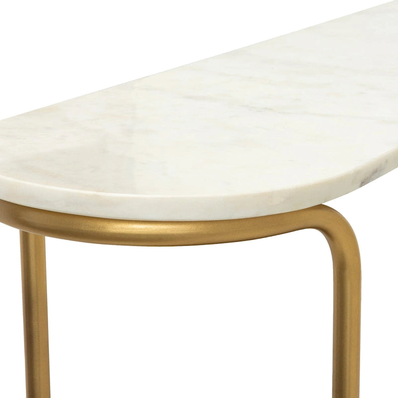 Consolle moderna Micheale Marble Mixed Media - 30A x 43L x 11P