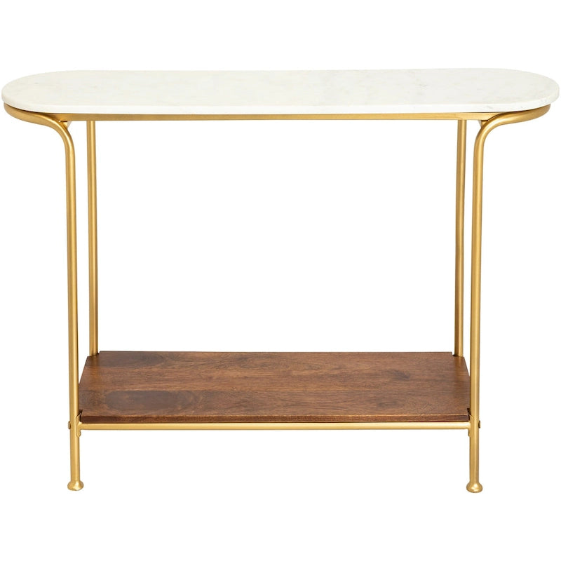 Consolle moderna Micheale Marble Mixed Media - 30A x 43L x 11P